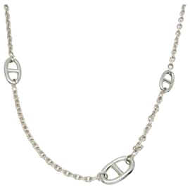 Hermès-Hermes SV925 Farandole Men's Necklace-Silvery
