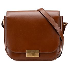 Borsa a Flap Betty in Pelle Marrone Saint Laurent Marrone