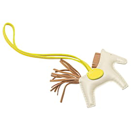 Hermès-Hermès Brown Milo Lambskin GriGri Rodeo Bag Charm PM-Brown,Beige