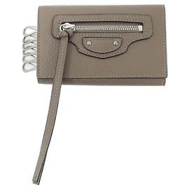 Estuche para llaves NEO CLASSIC de Balenciaga Castaño