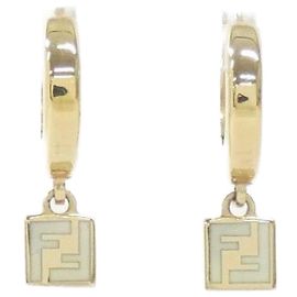 Fendi 8AH990 TL9 Stud Earrings White