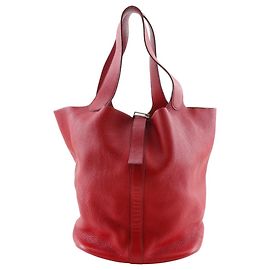 Hermès Hermes Picotin TGM Tote Bag Red