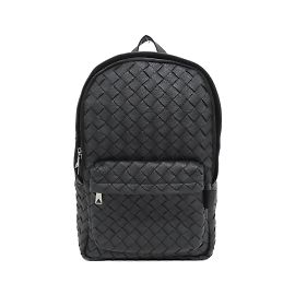 Bottega Veneta Black Leather Backpack Black