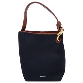 Jw Anderson Corner Bucket Handbag in Navy Blue Canvas Blue Navy blue