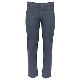Pantalons en velours côtelé bleu gris de coupe italienne Brunello Cucinelli Bleu