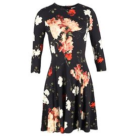 Robe Mini Flounce Dione d'Erdem en Viscose Imprimée Florale Autre