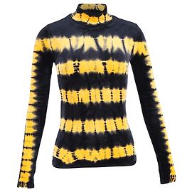 Proenza Schouler Rollkragen-Sweatshirt aus gelbem Samt Gelb