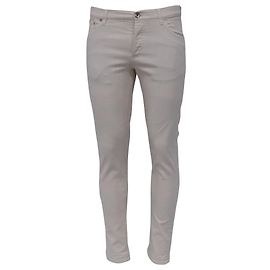 Pantalones Skinny Fit de Algodón Crema de Brunello Cucinelli Blanco Crudo