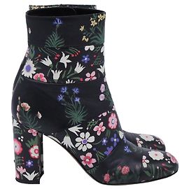 Bottines à imprimé floral Valentino Garavani en cuir multicolore Multicolore