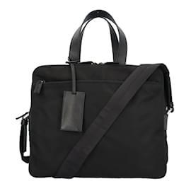 Prada-Prada Men's 2-Way Briefcase-Black