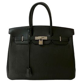Borsa Hermès Birkin 35 in pelle Togo Nero
