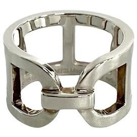 Hermès Hermes Ever Chaine d'Ancre Silver 925 Ring Silvery