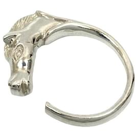 Hermès-Hermes Cheval Horse Ring-Silvery
