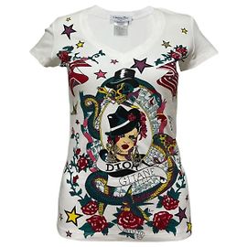Camiseta Gitane Christian Dior SS 2004 Blanco Multicolor