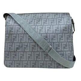 Sac messager Fendi Zucca gris Marron