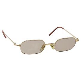 Óculos de sol CARTIER em metal tom dourado Auth yk18944 Outro