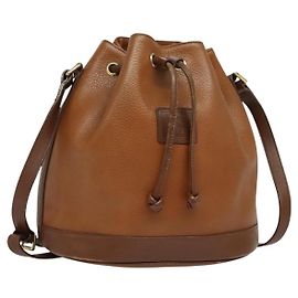 Autre Marque Borsa a Spalla Burberrys in Pelle Marrone Oro Auth ep9929 Marrone D'oro