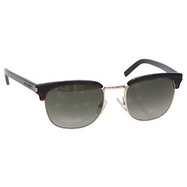 SAINT LAURENT Sunglasses Plastic Brown Auth am8841 Brown