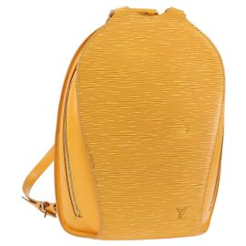 LOUIS VUITTON Epi Mabillon Backpack Yellow M52239 LV Auth BA3913 Yellow