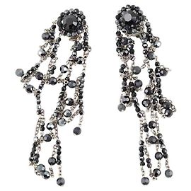 Swarovski Black crystal earrings Black