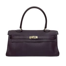Bolsa de Ombro Kelly 42 da Hermès Roxo