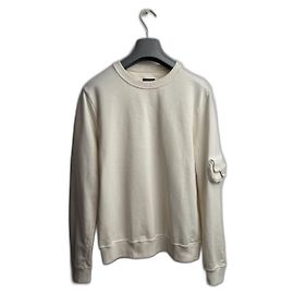 Fendi Sweatshirt Beige aus Baumwolle mit Baguette Tasche Beige