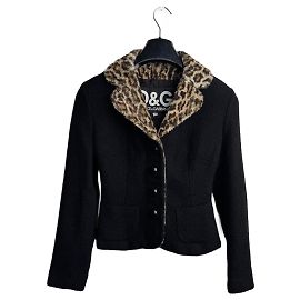 Dolce & Gabbana Wool Blazer Black Black