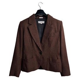 Yves Saint Laurent Iconic Blazer Brown Wool Brown