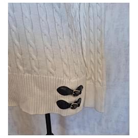 Calvin Klein-White twisted pull with falling collar Calvin Klein size 38 M-White