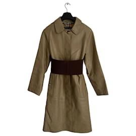Cappotto Burberry Car Coat in pelle di agnello camel Cammello