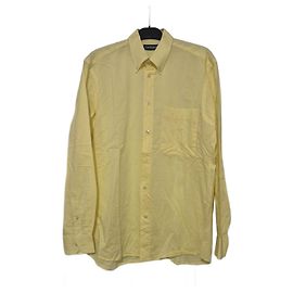 Camicia da uomo a maniche lunghe gialla Cacharel taglia 40cm Giallo