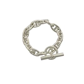 Hermès-Hermes Chaine d'Ancre GM Sterling Silver Charm Bracelet-Silvery