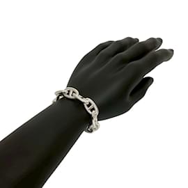 Hermès-Hermes Chaine d'Ancre GM Sterling Silver Charm Bracelet-Silvery