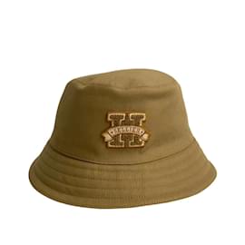 Hermès-Hermès Harper H Series Bob Logo Cotton Bucket Hat-Brown
