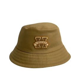 Chapéu bucket de algodão com logo Bob da série H da Hermès Marrom