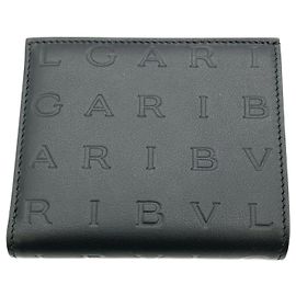 Bulgari Bvlgari Zippy Compact Wallet Black