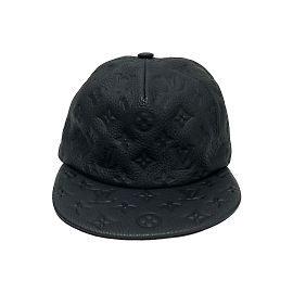Louis Vuitton Monogram Quill 1.0 Newsboy Cap Black
