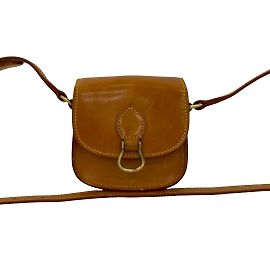 Bolsa de ombro em couro Mini Saint-Cloud da Louis Vuitton Marrom