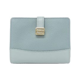 Portafoglio Miu Miu 5MV204 Blu D'oro