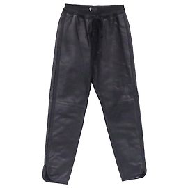 Fear of God Seventh Collection Jogger Pants in Black Leather Black
