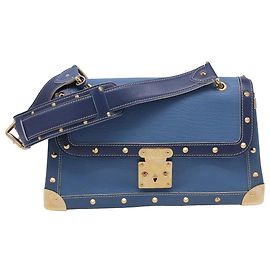 Bolsa de Ombro Le Talentueux da Louis Vuitton em Couro Suhali Azul Azul Azul claro