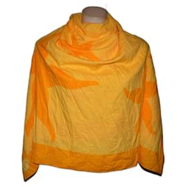 Autre Marque Stola in cotone borbonese arancione e gialla Arancione Giallo