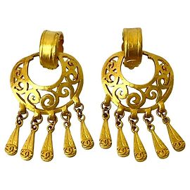 Orecchini Clip Coco Mark di Chanel D'oro