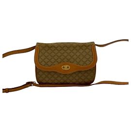 Céline Bolsa de ombro mini em couro Blason Triomphe da Celine Marrom