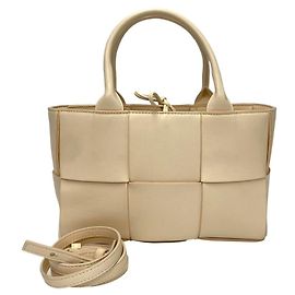 Bottega Veneta Arco Leder 2-in-1 Schulter-/Handtasche Pink