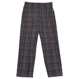 Pantalones rectos a cuadros gris oscuro Brunello Cucinelli Gris antracita