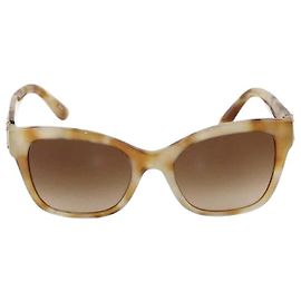 Dolce & Gabbana Beige/Brown Gradient Cat Eye Sunglasses Brown Beige