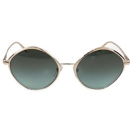 Bulgari Bvlgari Gold/Green Gradient Sunglasses Golden Green
