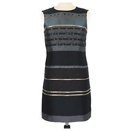 Robe sans manches à imprimé multicolore Victoria Beckham Multicolore