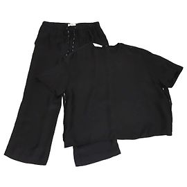 Set Top e Pantaloni Neri VLTN di Valentino Nero